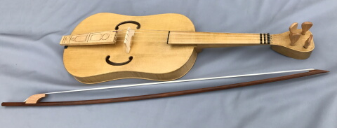 EMS Mediaeval Fiddle - E.A.D.G and 77cm Fixed Frog Bow